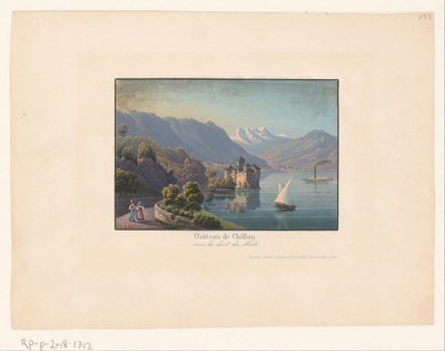 Gezicht op het kasteel van Chillon door Anonymous