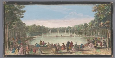 Gezicht op het Île Royale in de Tuin van Versailles door Anonymous