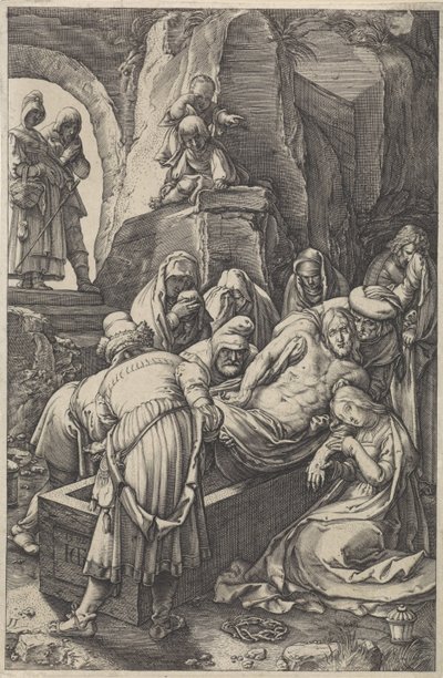 Graflegging van Christus door Anonymous