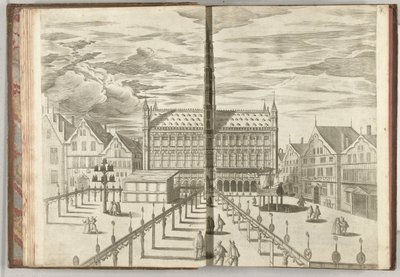 Grote Markt met eregalerij, 1594 door Anonymous