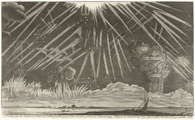 Hemelverschijnselen, 1729 door Anonymous