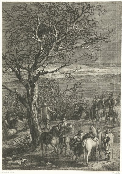 Het Franse leger voor Yperen (linkerblad), 1678 door Anonymous