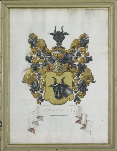 Het wapen van Jacob Feitama II (1698-1774) door Anonymous