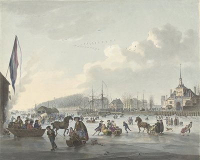 IJsvermaak voor Rotterdam, ca. 1784 door Anonymous