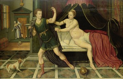 Jozef en de vrouw van Potifar door Anonymous