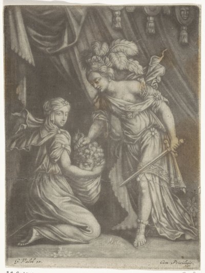 Judit met het hoofd van Holofernes door Anonymous