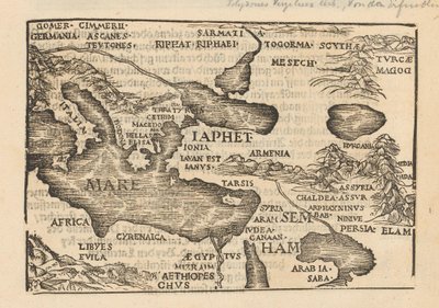 Kaart van een deel van het mediterrane kustgebied en het Perzische Rijk door Anonymous