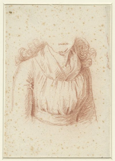 Kostuumstudie voor een portret van Madame Molet door Anonymous