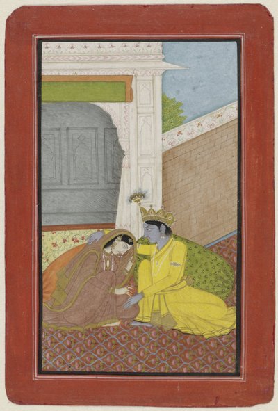 Krishna en Radha door Anonymous