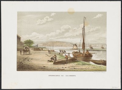 Kuilenburgse spoorbrug bij Culemborg, 1868 door Anonymous