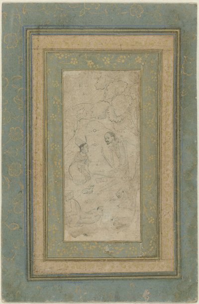 Laila en Majnun in de wildernis door Anonymous
