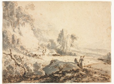 Landschap door Anonymous