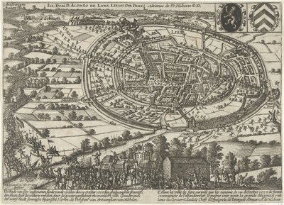 Lier ingenomen en verlaten door het Staatse leger, 1595 door Anonymous