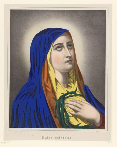 Maria als Mater Dolorosa door Anonymous