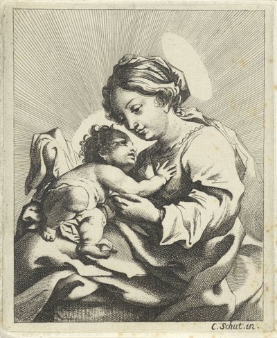 Maria met het Christuskind door Anonymous