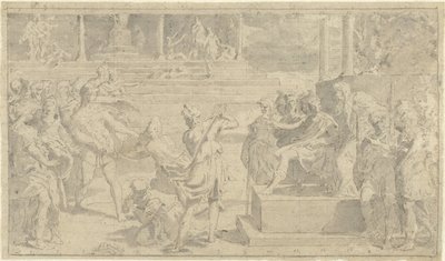 Martelaarschap van de heiligen Johannes en Paulus door Anonymous