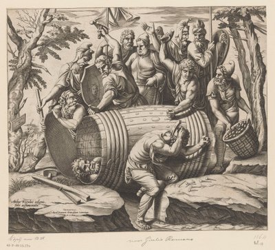 Marteldood van Marcus Atilius Regulus door Anonymous
