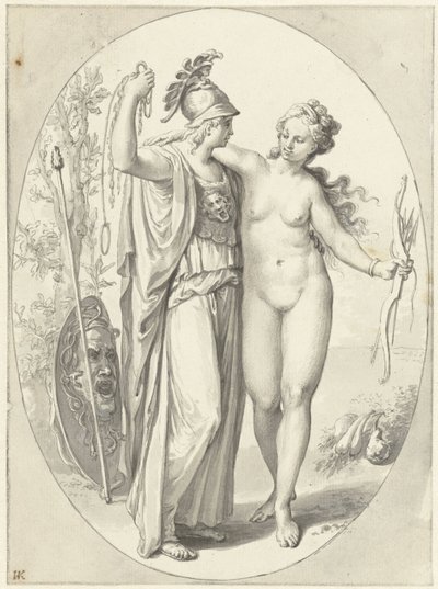 Minerva en Venus door Anonymous
