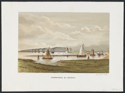 Moerdijkbrug, 1871 (De Voornaamste Spoorwegbruggen in Nederland) door Anonymous