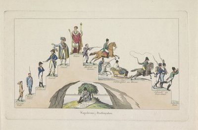 Napoleons levenstrap, 1814 door Anonymous