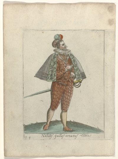 Nobilis Gallies ornattus door Anonymous