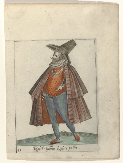 Nobilis Gallus duplici pallio door Anonymous