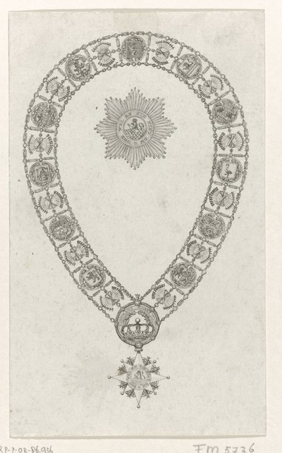 Ordeketen met het grootkruis van de Koninklijke Orde van Holland, 1807 door Anonymous