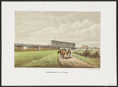 Oude IJsselbrug bij Zutphen, 1865 door Anonymous