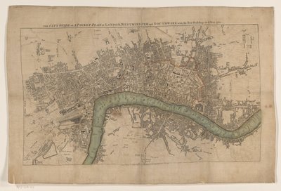 Plattegrond van Londen, 1761 door Anonymous