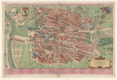 Plattegrond van Madrid door Anonymous
