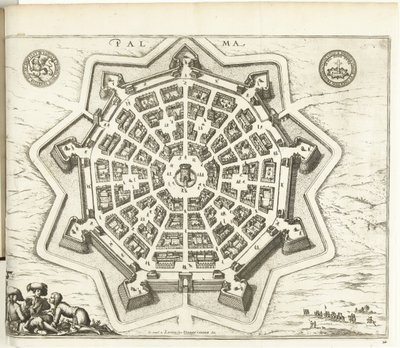Plattegrond van Palmanova, 1726 door Anonymous
