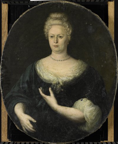 Portret van Elisabeth van Oosten (1660-1714). Vrouw van Abraham van Riebeeck door Anonymous