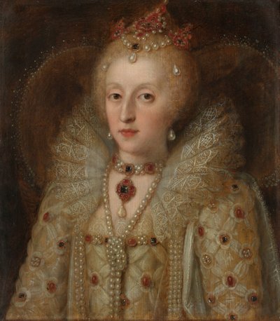 Portret van Elizabeth I, koningin van Engeland door Anonymous