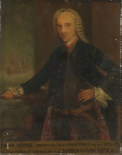 Portret van Jacob Mossel, Gouverneur-Generaal van de VOC door Anonymous