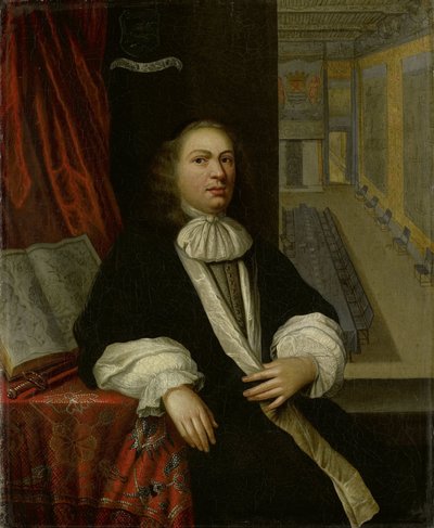 Portret van Justus de Huybert, griffier van de Staten van Zeeland en van de Admiraliteit door Anonymous