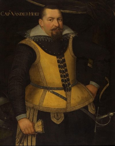 Portret van Karel van der Hoeven, sergeant-majoor door Anonymous