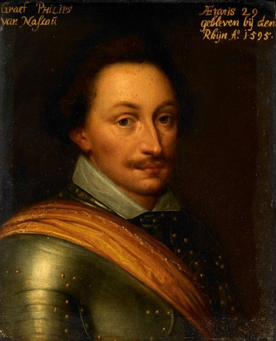 Portret van Philip, Graaf van Nassau, Gouverneur van de Stad Nijmegen door Anonymous