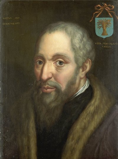 Portret van Viglius ab Zuichemus, Friese jurist, voorzitter van de Geheime Raad en lid van de Raad van State door Anonymous