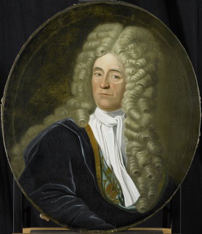 Portret van Willem van Hogendorp, directeur van de Rotterdamse Kamer van de Nederlandse Oost-Indische Compagnie, gekozen in 1692 door Anonymous