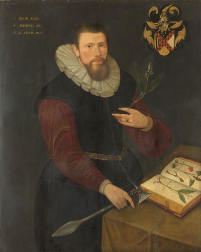 Portret van een botanicus door Anonymous