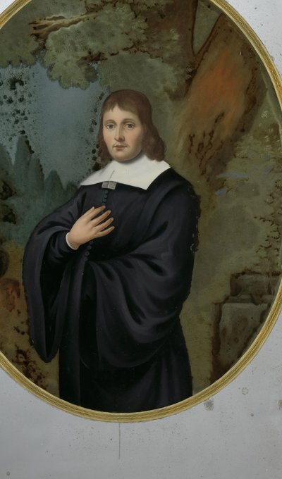 Portret van een man in 17e-eeuwse kleding door Anonymous