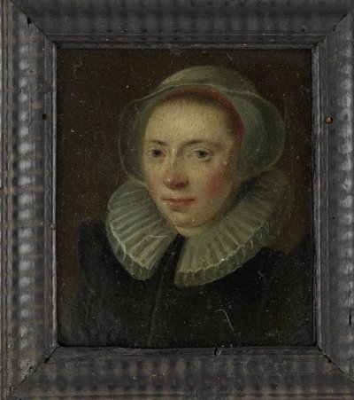 Portret van een Jonge Vrouw door Anonymous