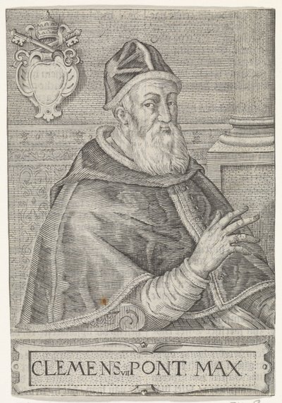 Portret paus Clemens VII door Anonymous