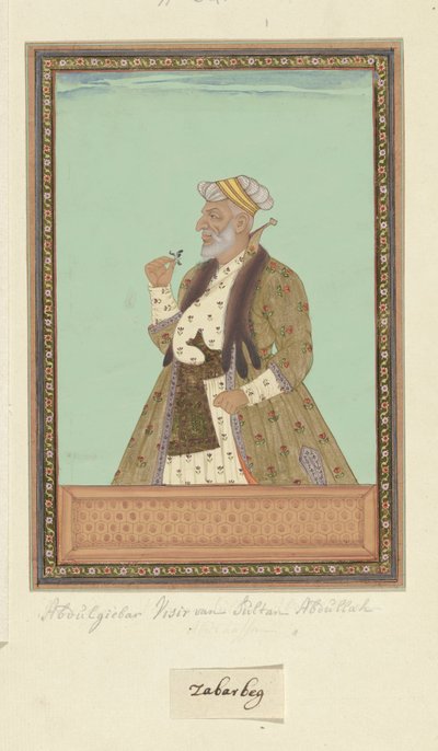 Portret van Abd al-Jabbar, vizier van Sultan Abdullah door Anonymous
