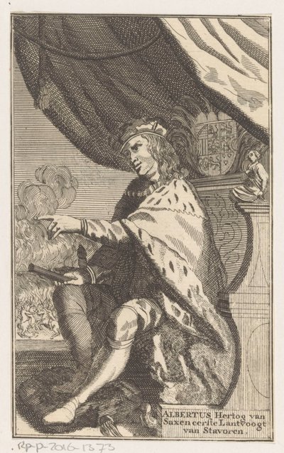 Portret van Albrecht III, hertog van Saksen door Anonymous
