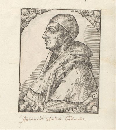 Portret van Ascanio Sforza door Anonymous