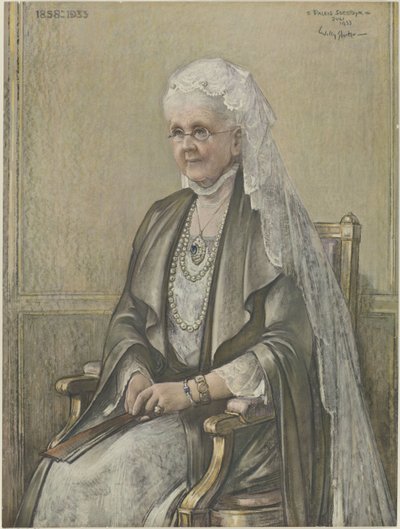 Portret van Emma, koningin-regentes der Nederlanden door Anonymous