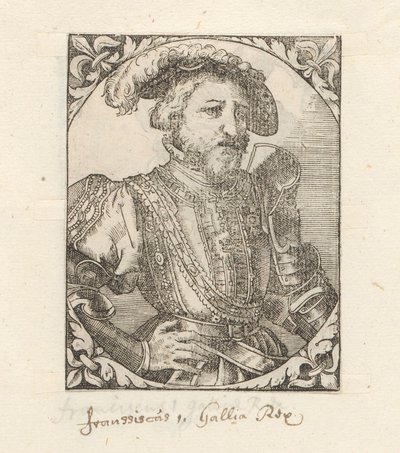 Portret van Frans I van Valois-Angoulême, koning van Frankrijk door Anonymous