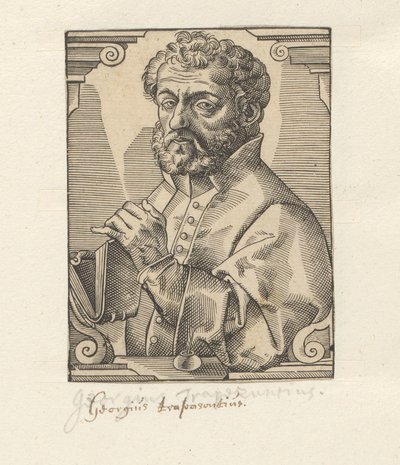 Portret van Georg of Trebizond door Anonymous