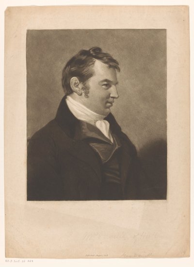 Portret van George Daniell, boekverkoper te Hull door Anonymous